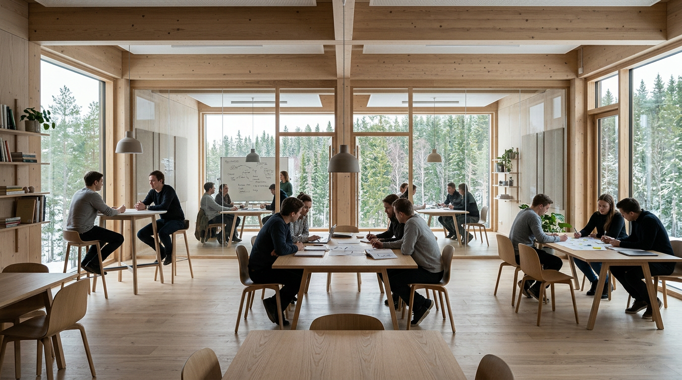 Collaborative learning groups in Nordic workspace